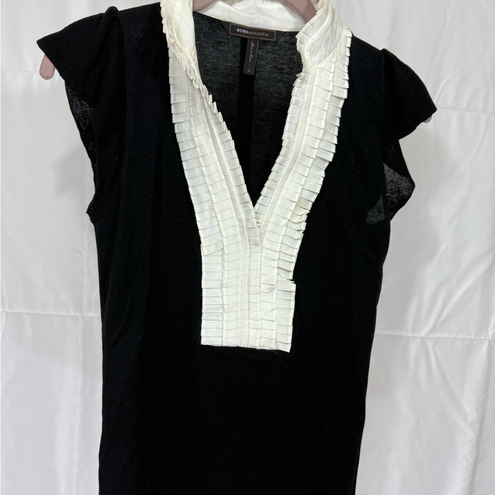 BCBGMaxAzria Black and White Blouse